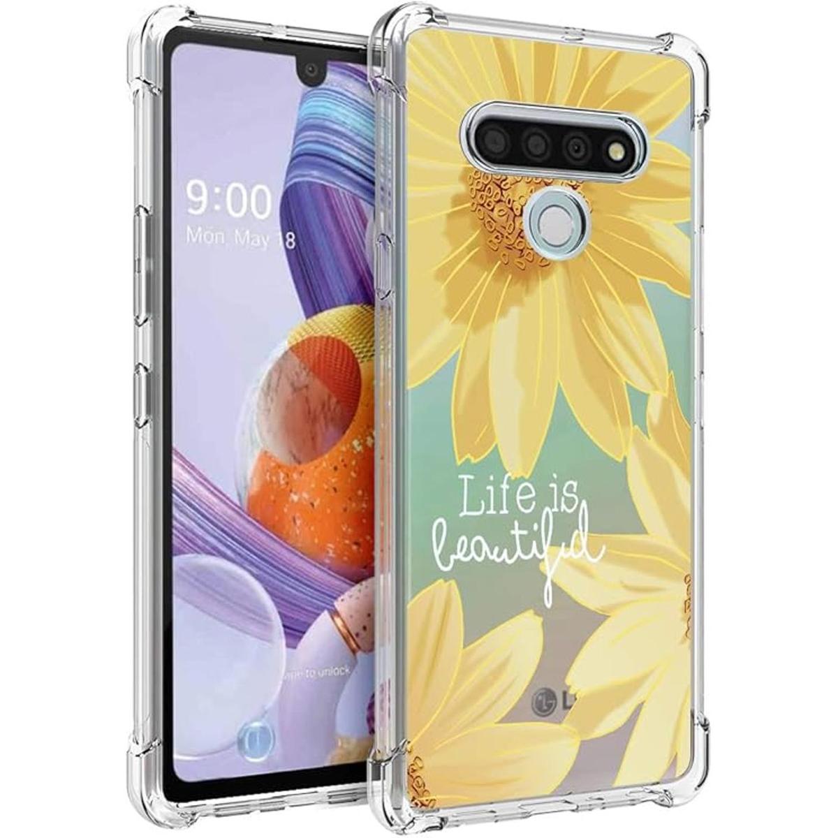 Osophter Funda para LG Stylo 6 transparente con esquinas