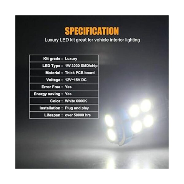 EBAIFUN Paquete de 8 luces LED blancas para interiores_4