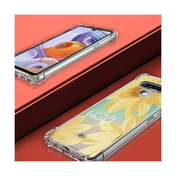 Osophter Funda para LG Stylo 6 transparente con esquinas_4