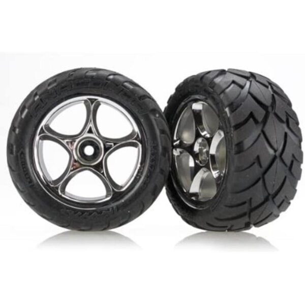 Traxxas 2478R Anaconda Neumáticos prepegados en ruedas_1