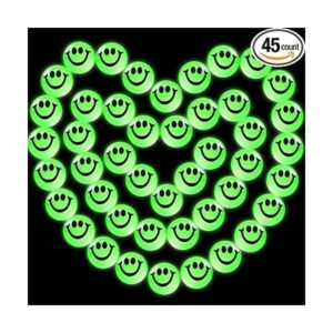 45 bolas que brillan en la oscuridad mini bolas de rebote_1
