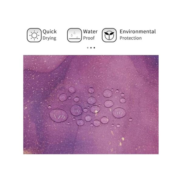 Gibelle Cortina de ducha de mármol morado cortinas de