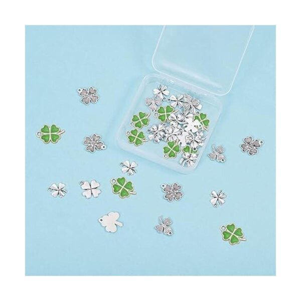 SUNNYCLUE 1 caja de 4 estilos Lucky trébol de cuatro hojas