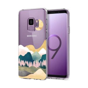 Unov Funda para Galaxy S9 transparente con diseño de TPU_1