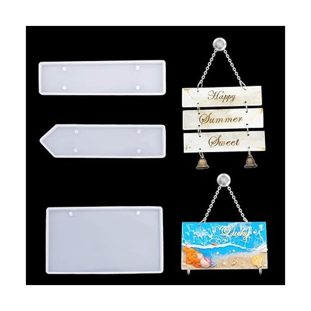 iSuperb 2 moldes de resina de silicona ovaladaredondo