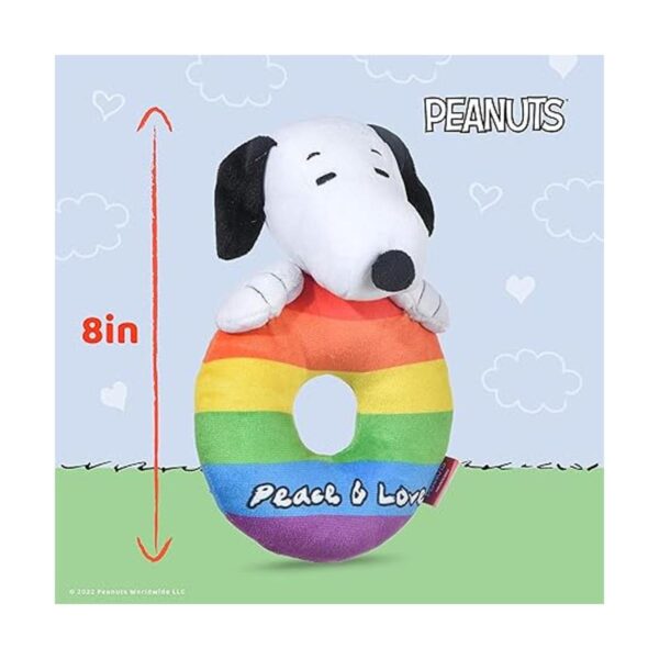 Peanuts For Pets Juguetes de amor arcoíris para perros