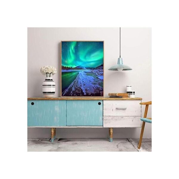 Kit de pintura de diamantes 5D DIY Aurora Borealis Winter