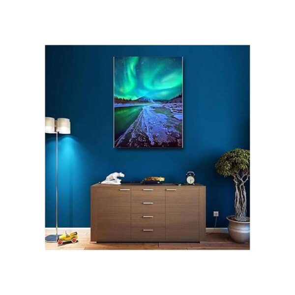 Kit de pintura de diamantes 5D DIY Aurora Borealis Winter