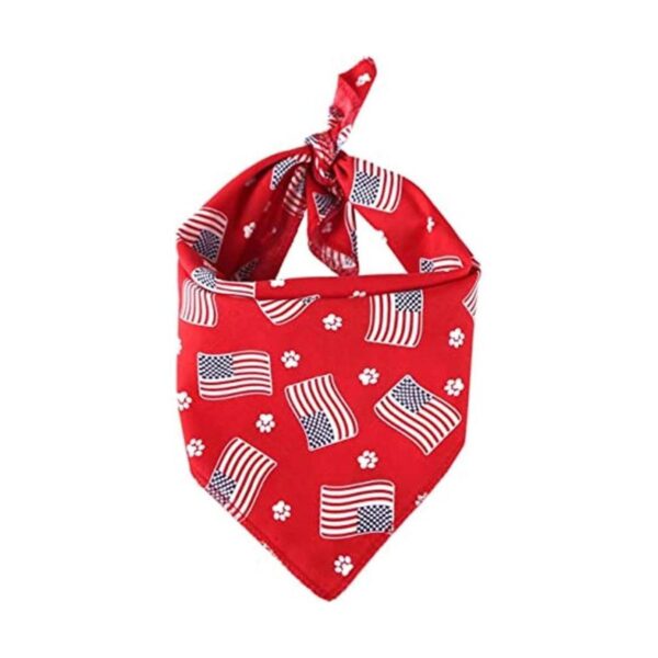 TinaWood Pañuelos lavables para perro diseño de bandera_1