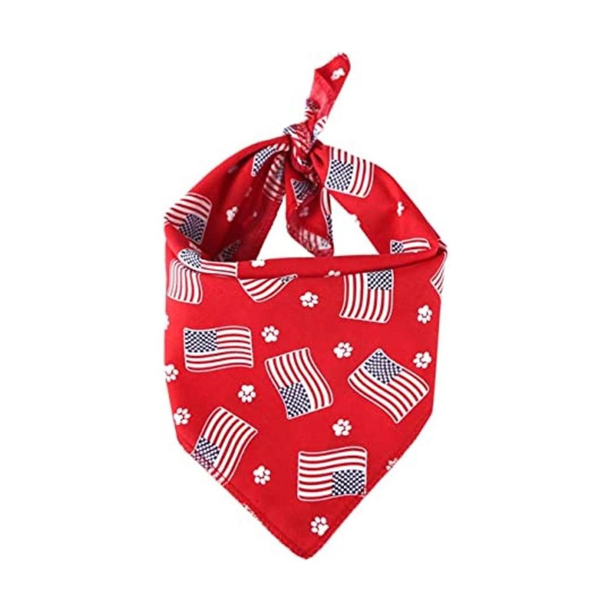TinaWood Pañuelos lavables para perro diseño de bandera