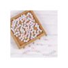 Yochus 1000 cuentas redondas blancas del alfabeto de_3