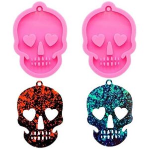 Nifocc Molde de silicona con diseño de calavera de
