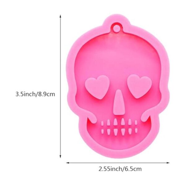 Nifocc Molde de silicona con diseño de calavera de