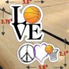Pegatinas de baloncesto pegatinas de baloncesto perfectas