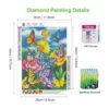 NAIMOER Kits de flores de pintura de diamante de mariposa_2