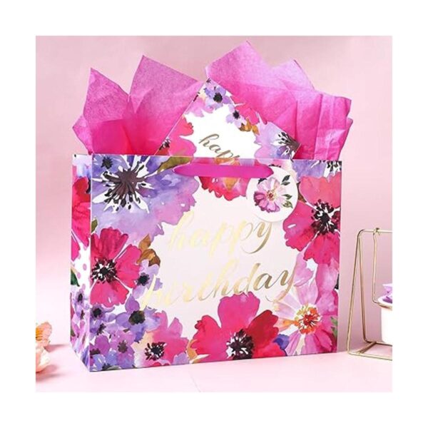 WRAPAHOLIC Bolsa de regalo grande de 13 pulgadas con