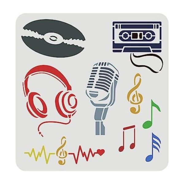 FINGERINSPIRE Plantillas musicales de 11.8 x 11.8_1