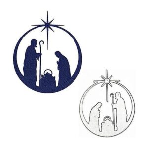 Merry Christmas Families Troqueles de metal para familia