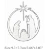 Merry Christmas Families Troqueles de metal para familia