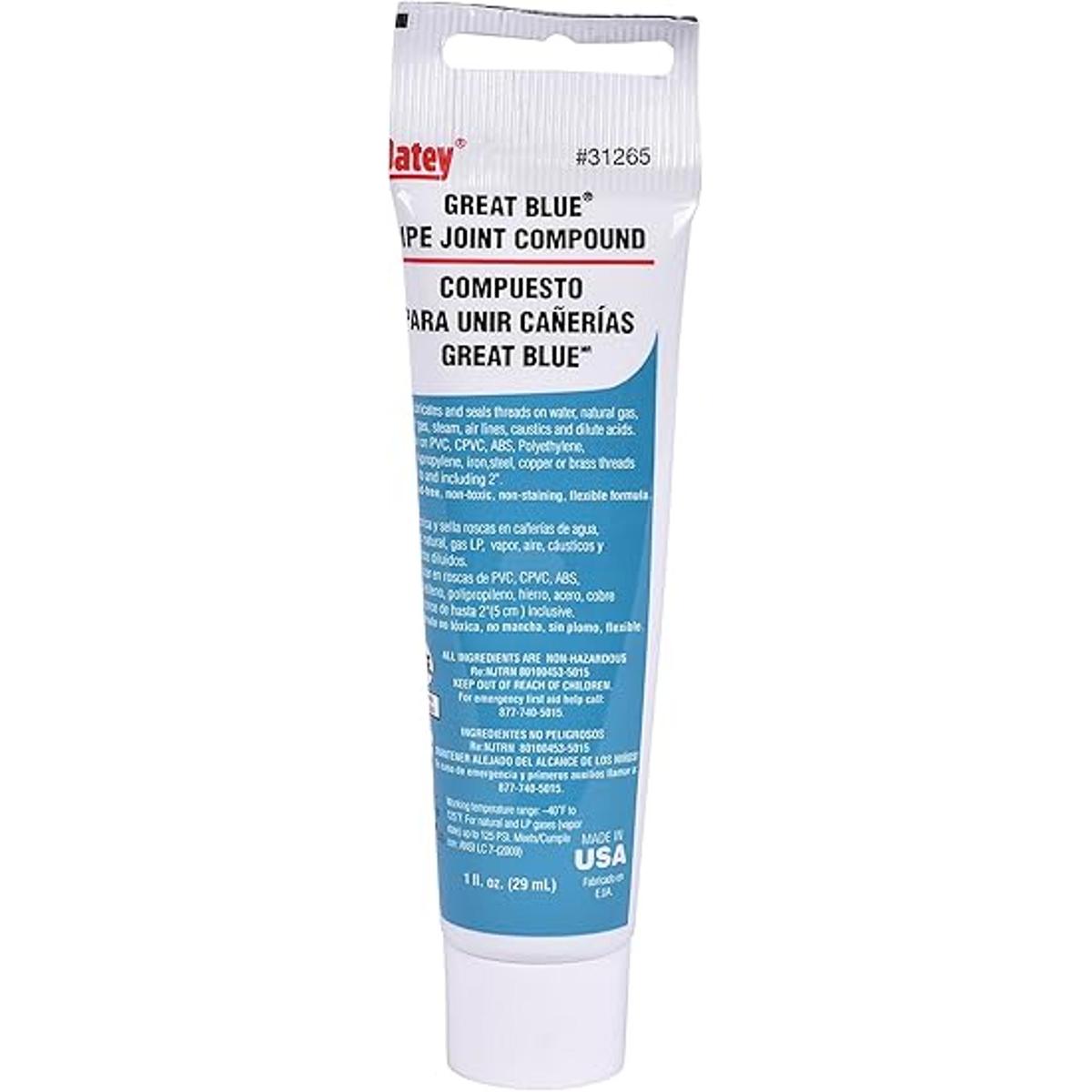 Oatey 31265 Azul compuesto de junta de tubería de 1 onzas