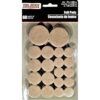 Juego de protectores de fieltro color beige 60 unidades_1