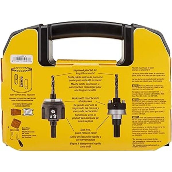 Kit de sierras perforadoras bimetálicas DeWalt D180002