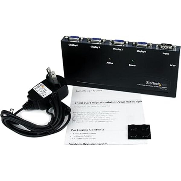 StarTech Divisor de Video VGA de 2 Puertos 4 puertos_6