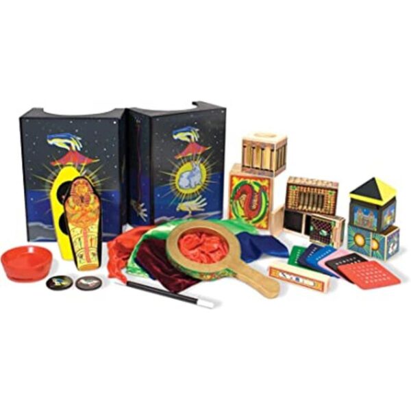 Juego de magia de madera maciza con 10 trucos clásicos_1