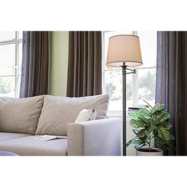 Kenroy Home 32215CBZ Riverside Lámpara de pie con brazo_5