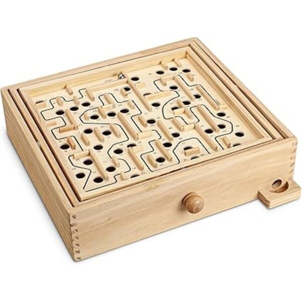STERLING Games Laberinto de madera grande de 13.5 x 13_2