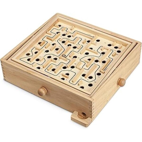 STERLING Games Laberinto de madera grande de 13.5 x 13_3