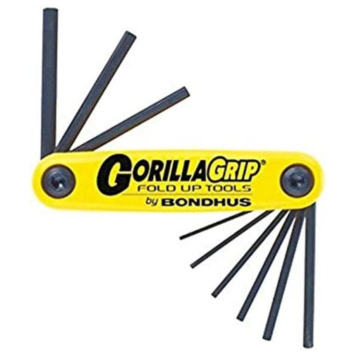 Bondhus 1259 juego GorillaGrip de 9 llaves abatibles