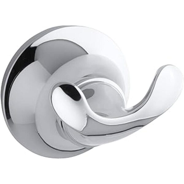 KOHLER K11375CP Forté Double Robe Hook Polished Chrome_1