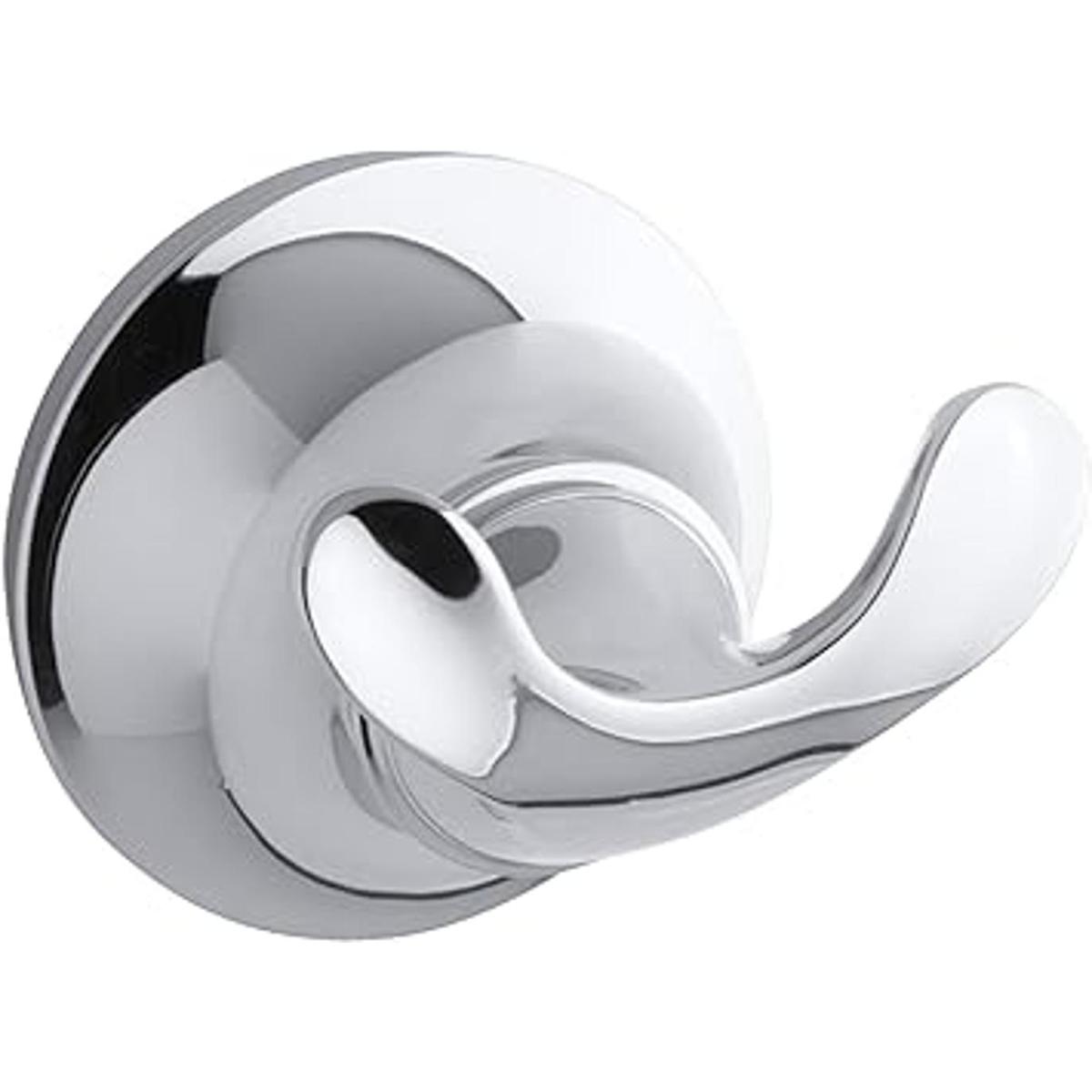 KOHLER K11375CP Forté Double Robe Hook Polished Chrome