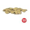 Beistle 100 monedas de plástico dorado con relieve de_3
