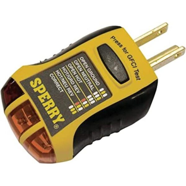 Sperry Instruments Probador de enchufe y receptáculos de_1