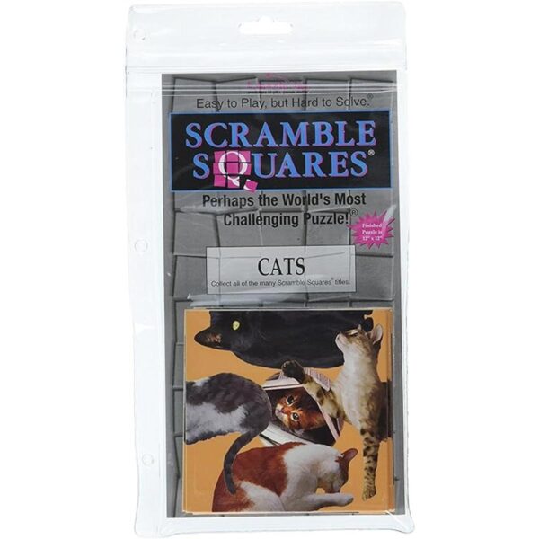 Scramble Squares Cat Rompecabezas desafiante de 9 piezas_2