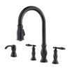 Pfister F5314HNY Grifo de cocina desplegable Hanover de 2_1