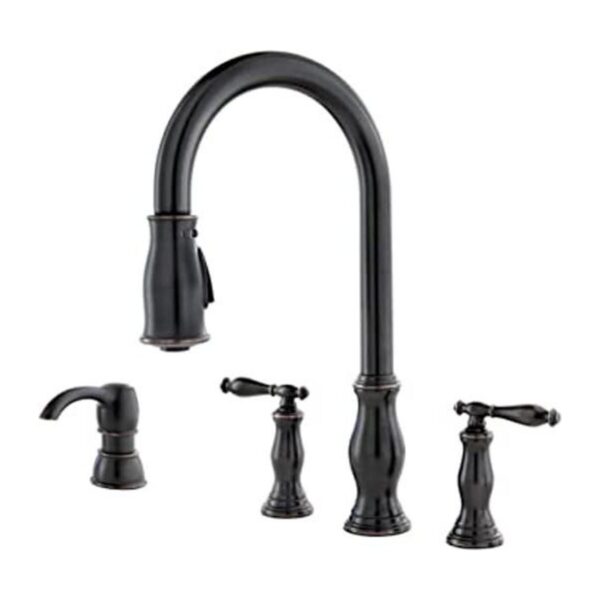 Pfister F5314HNY Grifo de cocina desplegable Hanover de 2_1