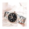 Par reloj mecánico automático de cristal zafiro reloj de