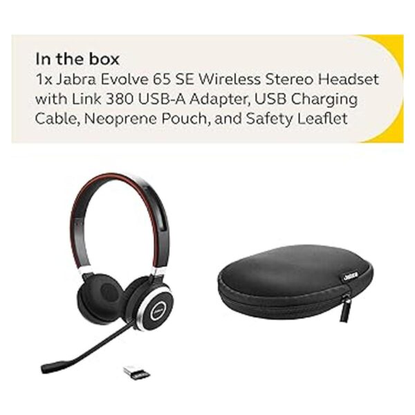 Jabra Evolve 65 SE Link380a UC estéreo auriculares_6