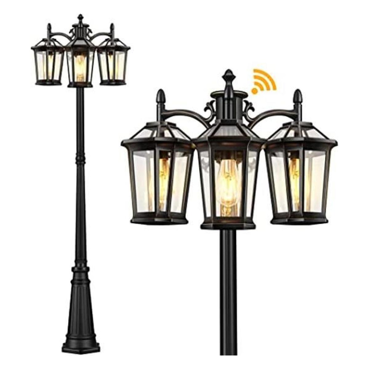 VIANIS Luces de poste de lámpara para exteriores con