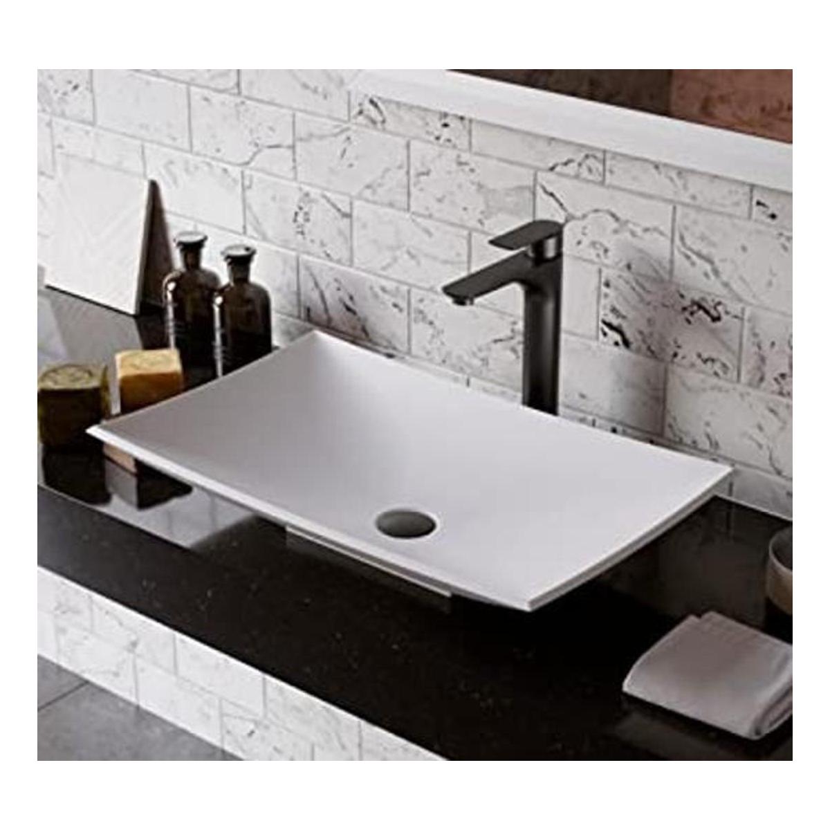 Karran Quattro QM170 Fregadero rectangular para baño