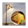 Capulina Tiffany Floor Lamp H62 Tall Antique Mission Style_3
