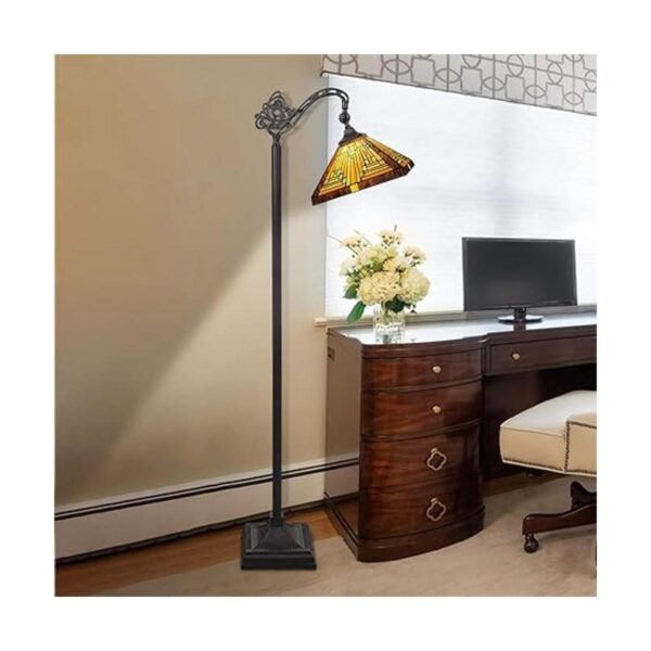 Capulina Tiffany Floor Lamp H62 Tall Antique Mission Style_4