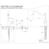 Kingston Brass GSY7701ACLSP Grifo de cocina clásico_2