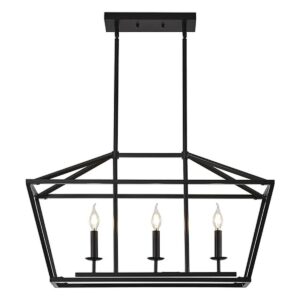 XILICON Lámparas de comedor sobre mesa 3 luces negras de_1