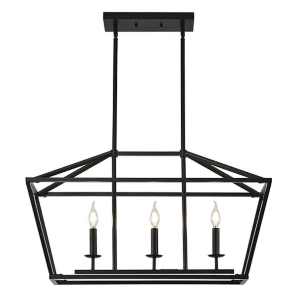 XILICON Lámparas de comedor sobre mesa 3 luces negras de_1