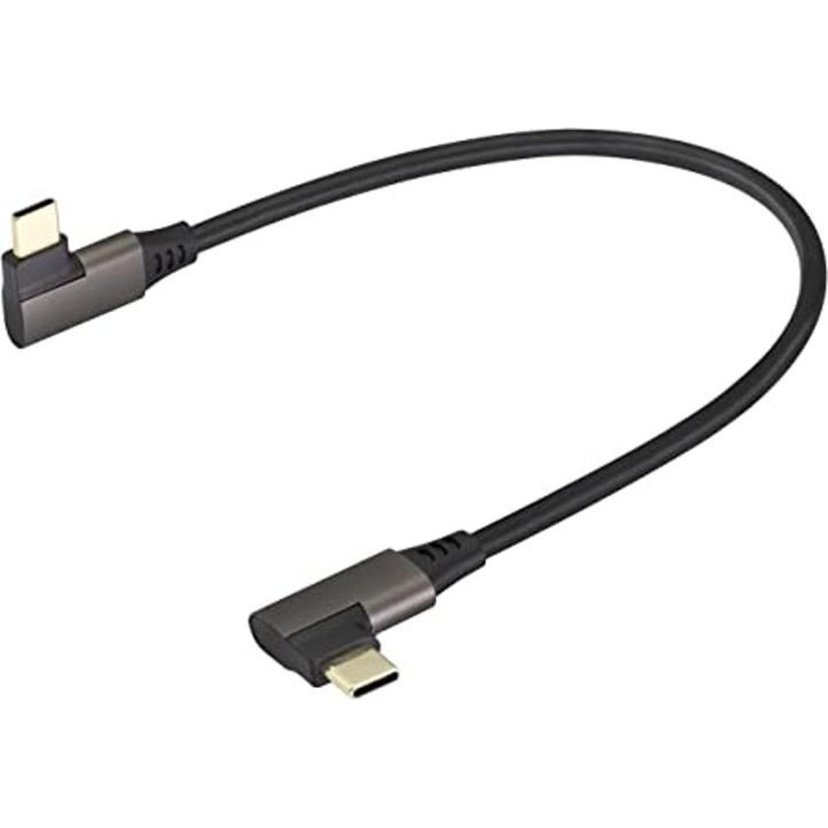 AAOTOKK Cable USB 3.1 tipo C de 90 grados en ángulo