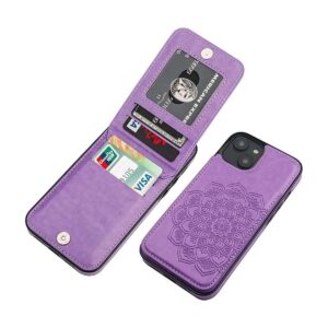 Vaburs Funda tipo cartera para iPhone 14 funda con_1